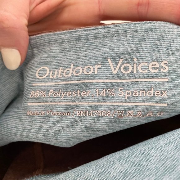 Outdoor Voices Springs 7/8 Leggings – Brown/Blue - Picture 5 of 5